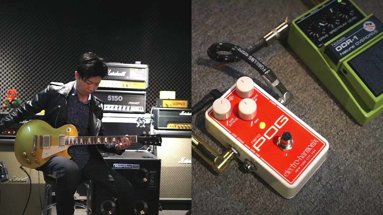 Electro-Harmonix nano POG Octave Pedal Sound Test