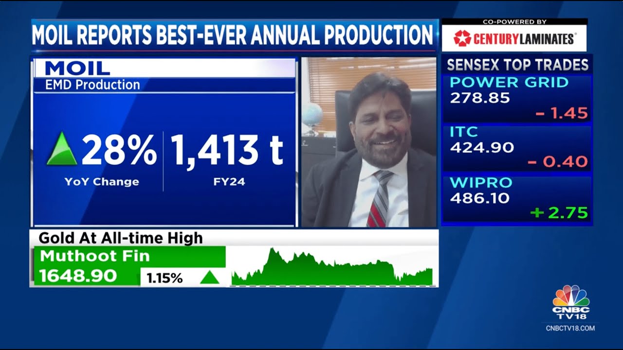 Exclusive Interview: Shri Ajit Kumar Saxena, CMD of MOIL, Unveils Bold Targets for FY25 on CNBC-TV18