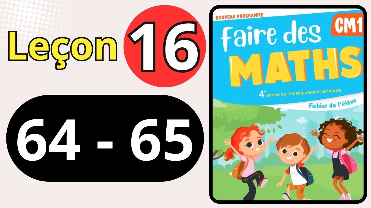 correction faire des maths cm1 page 64-65 ملاحظــــة : ليس بصوت المغني الحقيقي