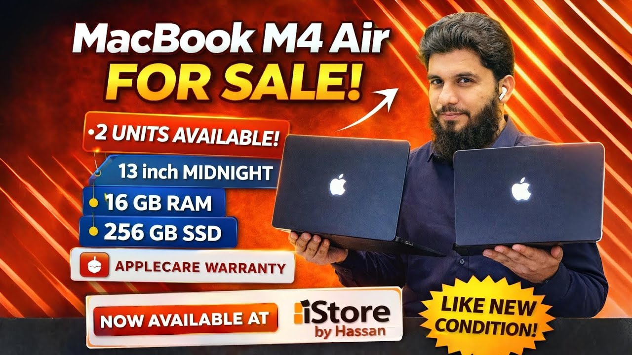 MacBook M4 Air Like New 🔥 2 Units Available | AppleCare Warranty#MacBookM4Air#AppleM4#MacBookAir