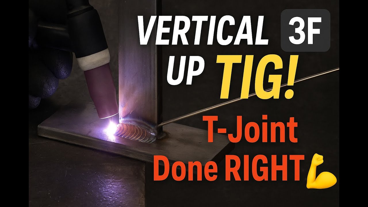 How to TIG Weld a 3F T-Joint on 1/8&rdquo; Stainless Steel (Vertical Up Fillet Weld w/ ER308L) 🔥🎙️
