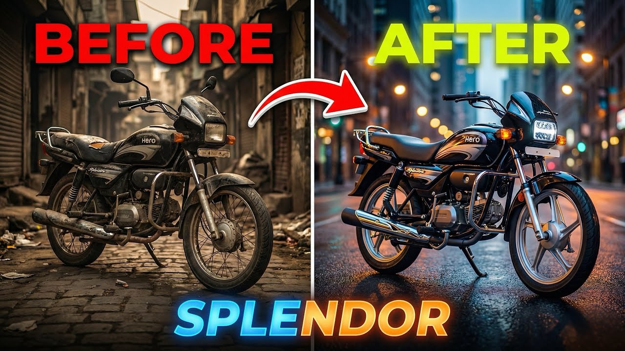 Hero splendor modification only in Rs 799😳|| Black Hero Splendor modified 🔥