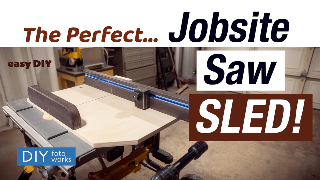 DIY Jobsite Tablesaw Sled!