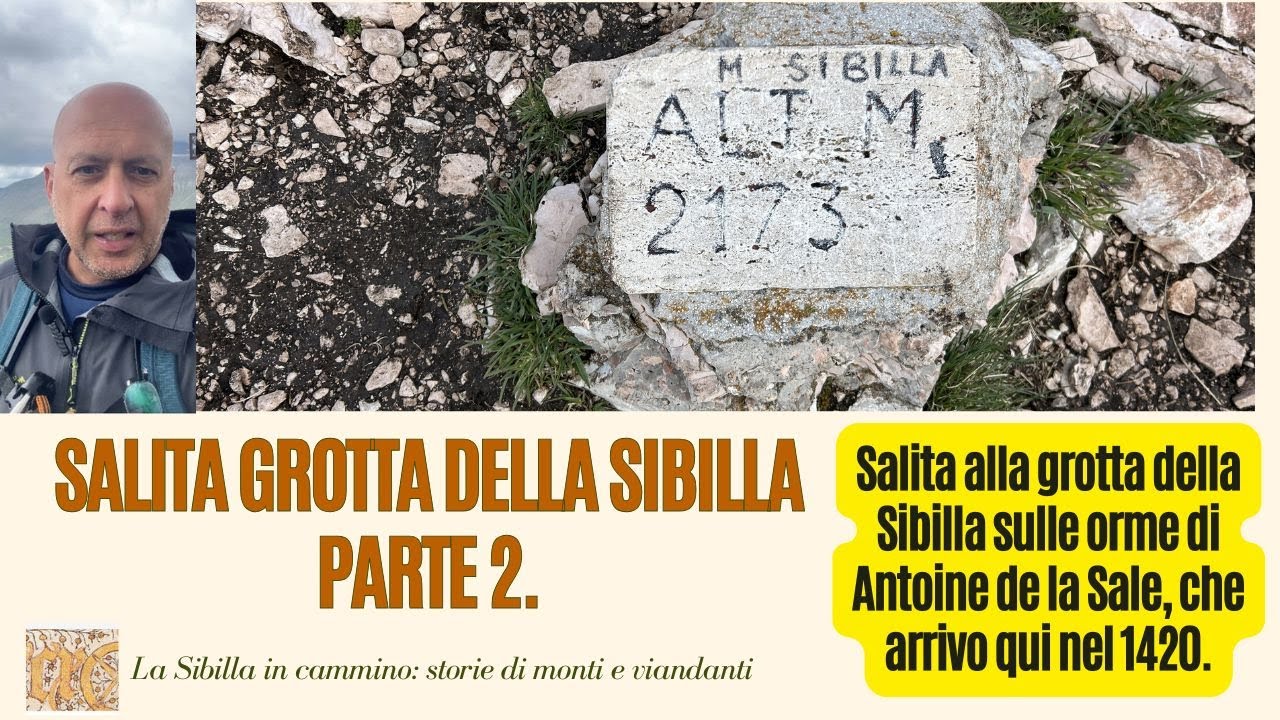 Salita alla grotta della Sibilla prima seconda arrivo grott. Climb to the Sibyl's cave first second.