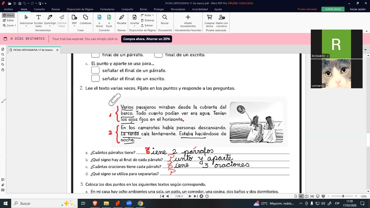ORTOGRAFIA 17 DE MARZO PARTE 1  NIVELACIÓN