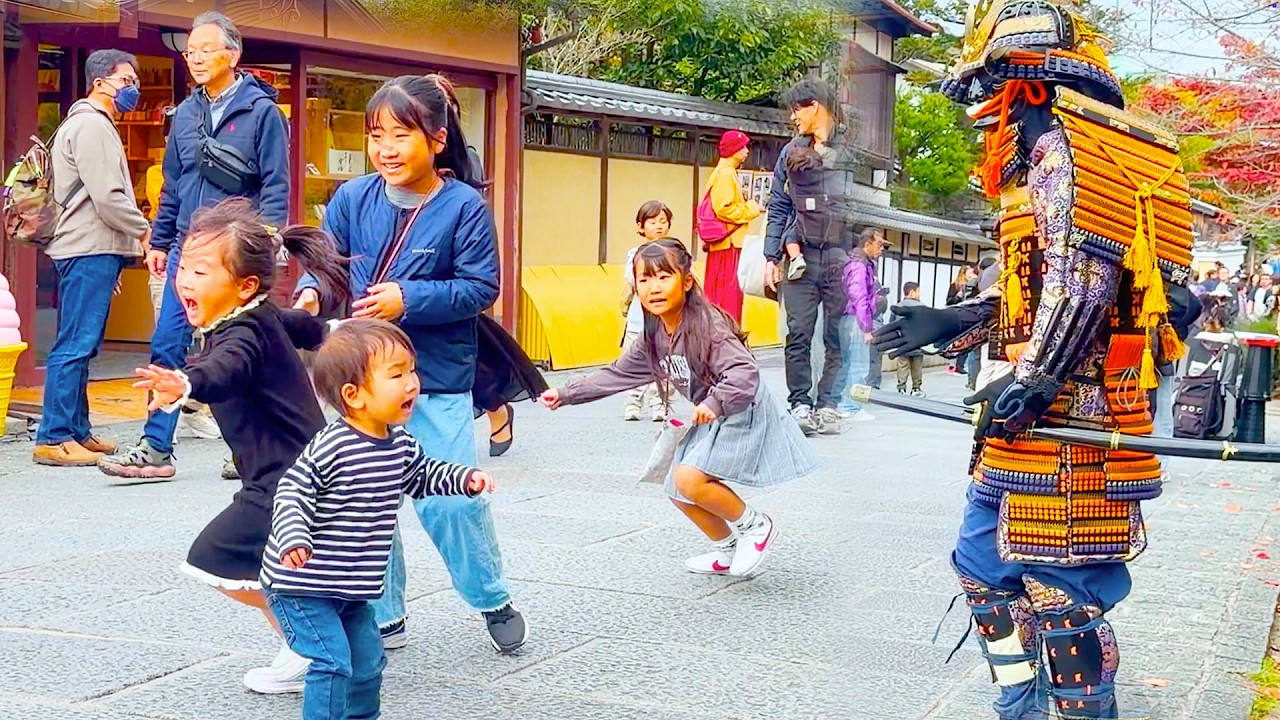 Don’t Be Afraid❤️ Samurai Statue Prank in Kyoto🇯🇵