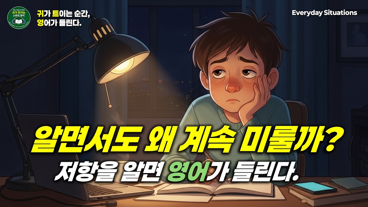 해야 할 걸 알면서도 미루게 되는 이유 | 🎧영어로 듣는 상황별 일상