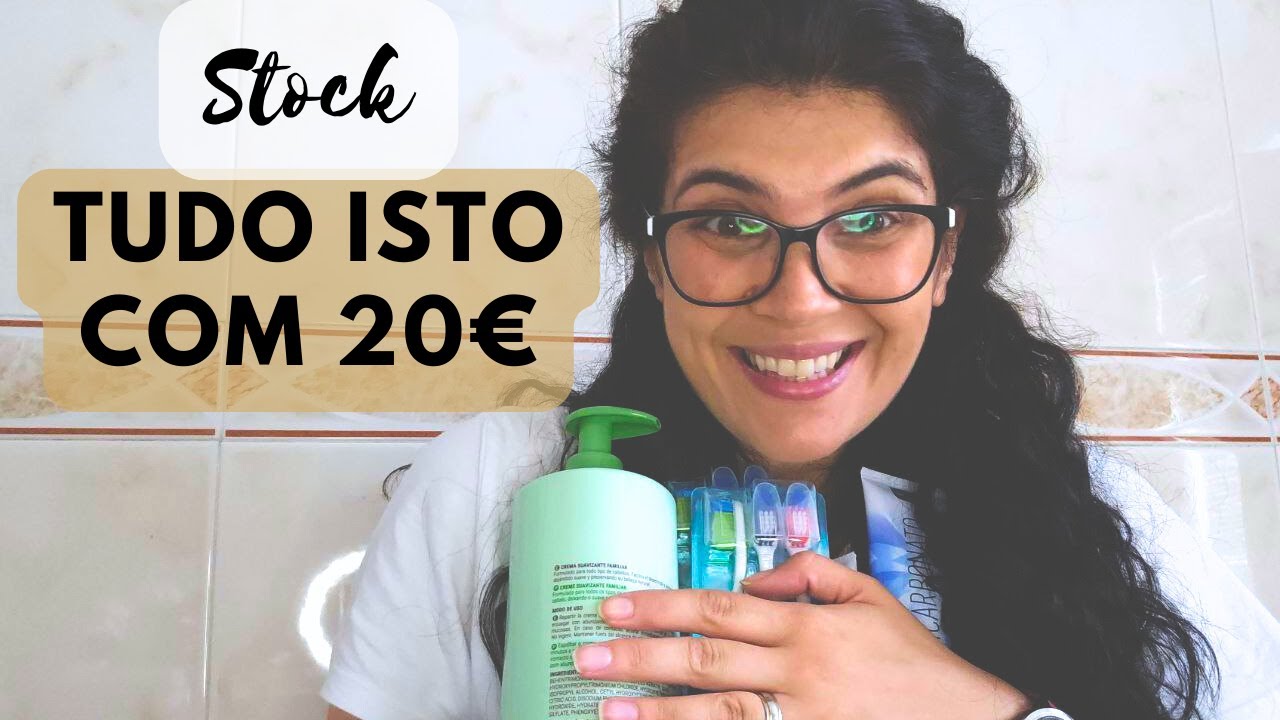 Stock de emergência, organização + reforço de stock com 20€ ( limpeza e higiene)