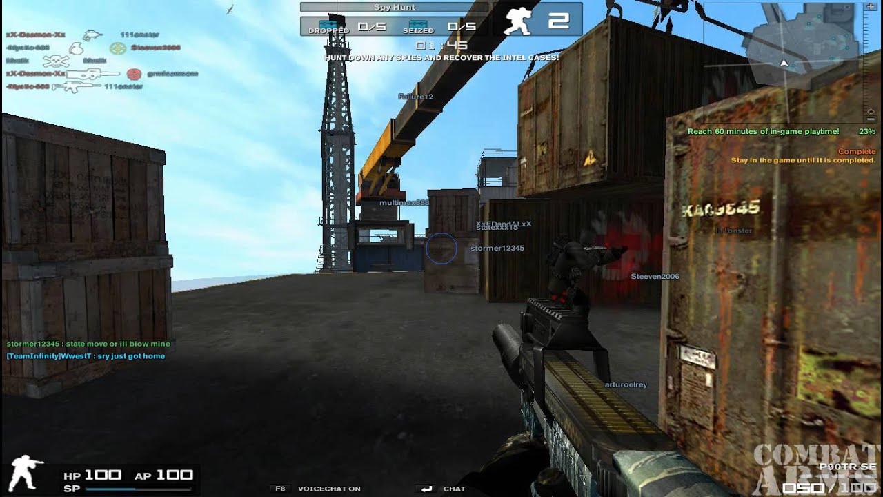 Combat Arms Oil Rig Spy Hunt Gameplay