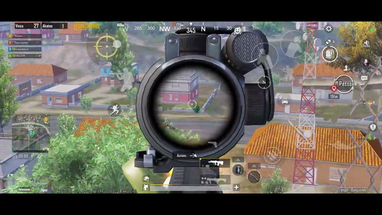 PUBG Mobile - Por um triz - SQUAD Aleatório em Erangel @mclovin-v7c 