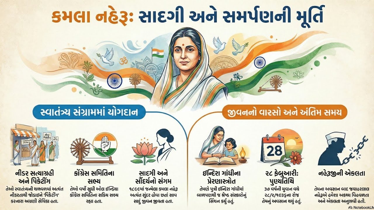 KamalaNehru - FreedomFighter  - WomenInHistory - India -Tribute  - કમલાનહેરુ - નારીશક્તિ - ભારત