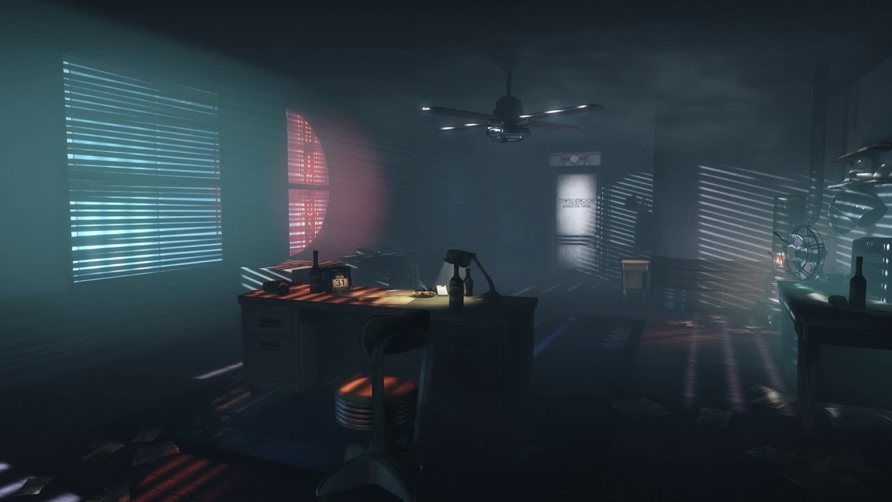 BioShock Infinite: Burial at Sea | Video Game Ambience | Booker's Office