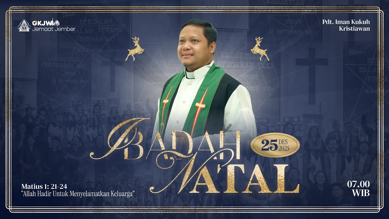 Ibadah Natal GKJW Jember | Kamis, 25 Desember 2025
