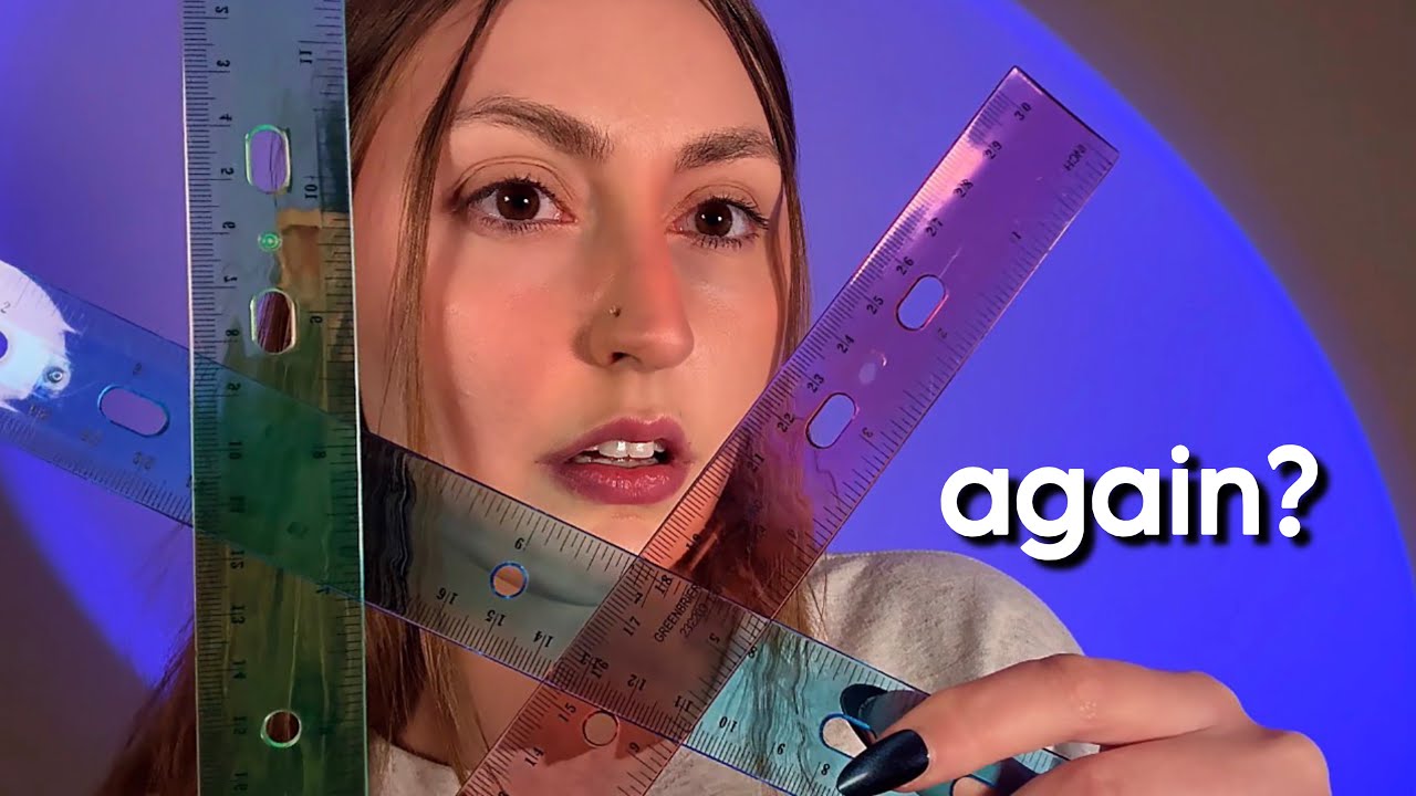 ASMR Measuring & Sketching You... Again Because I Forgot 📏 (Fast & Tingly)