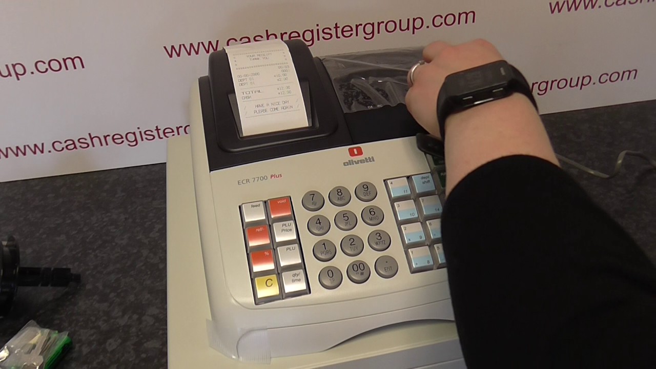 Olivetti ECR7700/ ECR7700 ECO Partial or full reset