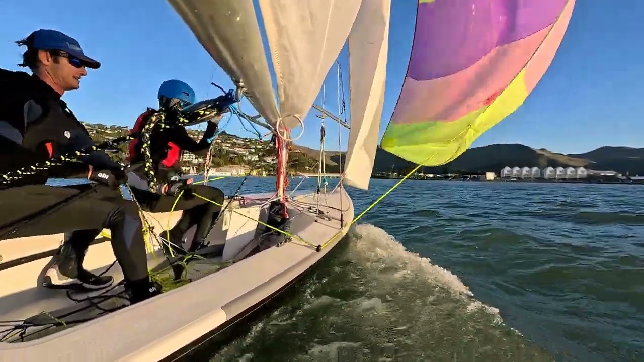 Laser 2 spinnaker run