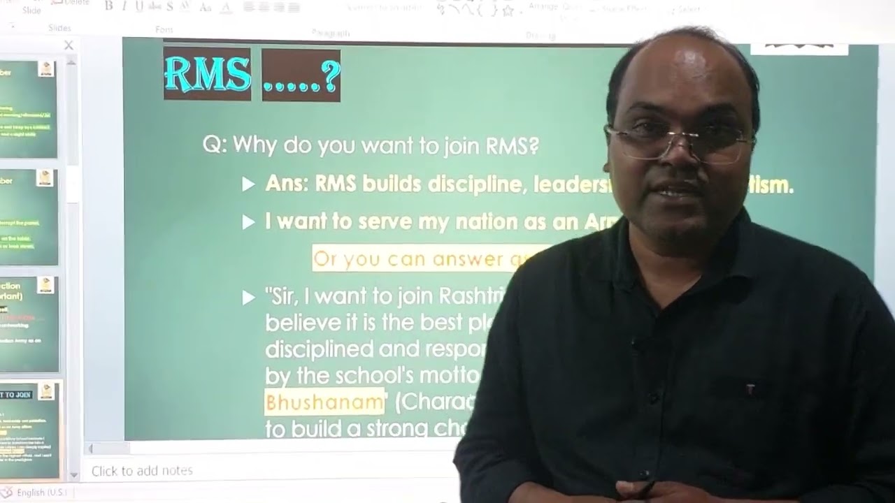 RMS interview tips.