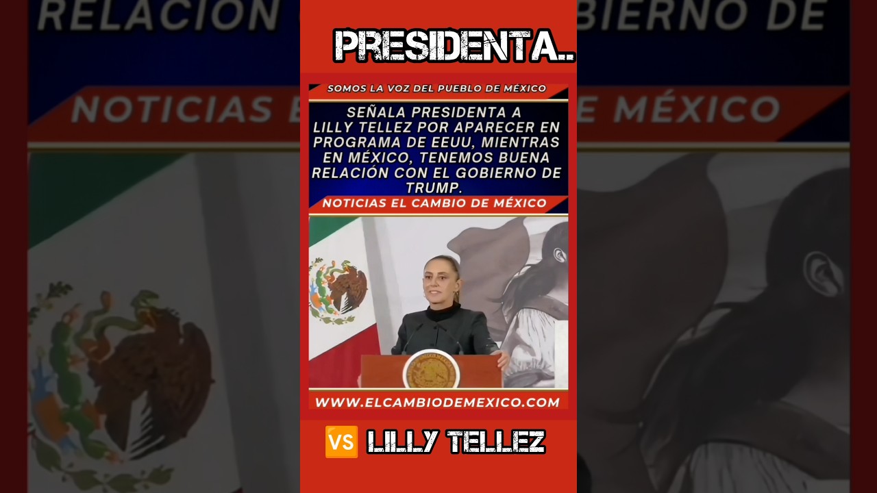 presidenta señala a Lilly Tellez por sus mentiras ante Estados Unidos. 