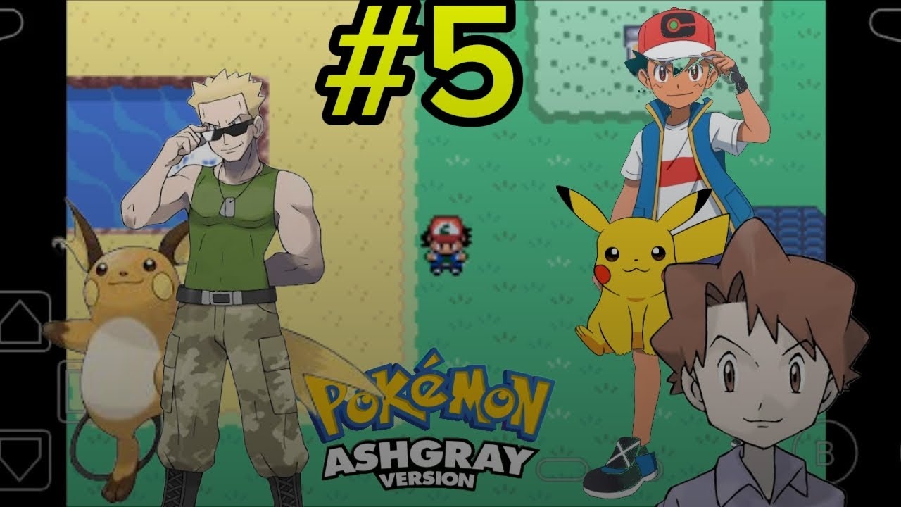 POKEMON ASH GRAY ( SAVING BILL AND DEFEATING LT. SURGE) #5
