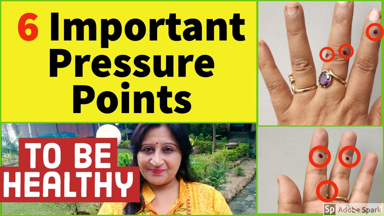 6 Important Pressure Points Human Body | Acupuncture Treatment | Acupressure Points