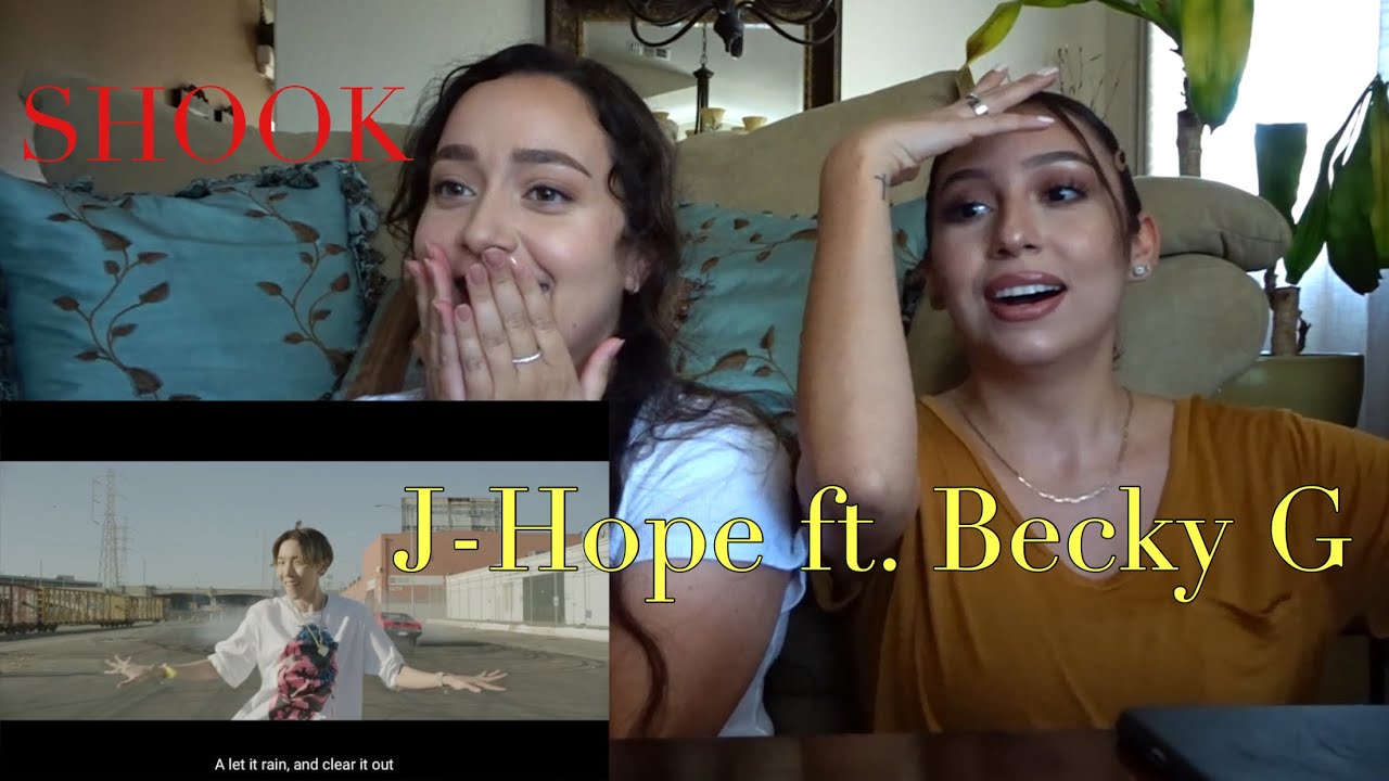 Reacting to J-Hope ft Becky G 'CHICKEN NOODLE SOUP' | Valerie & Ashley