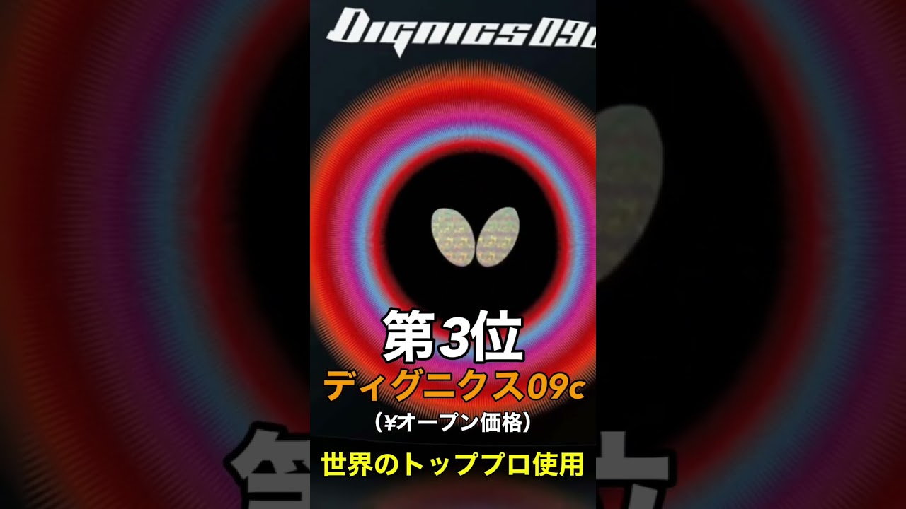 バタフライ人気ラバーランキング#short #卓球 #試打動画 #butterfly