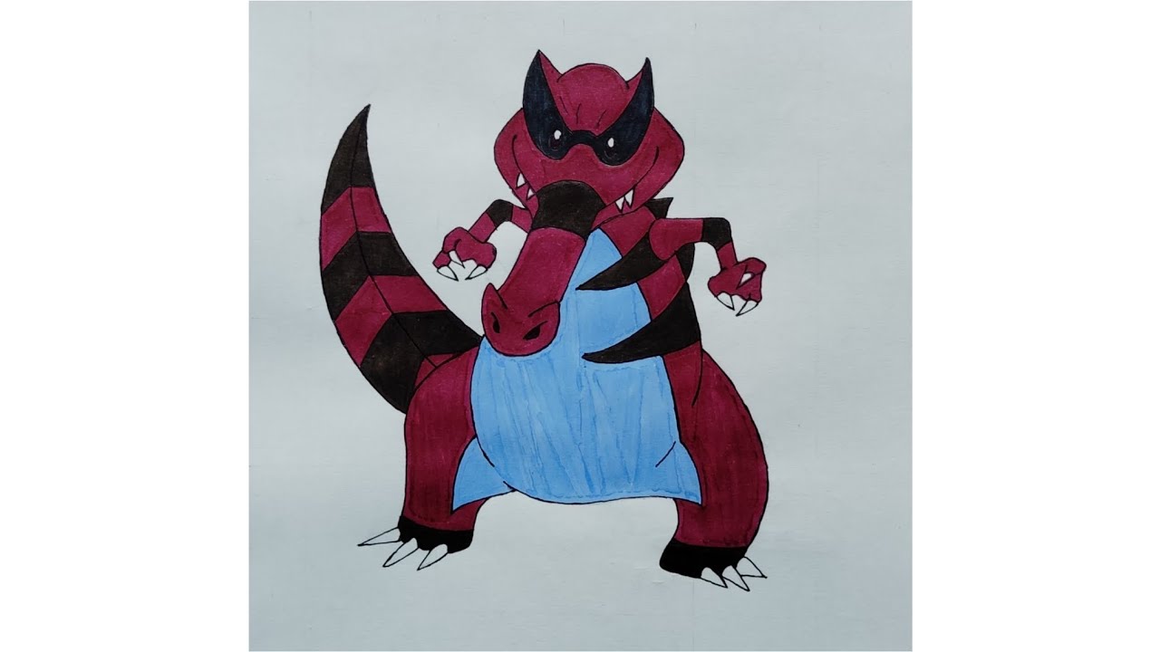 How to draw a Krookodile. 