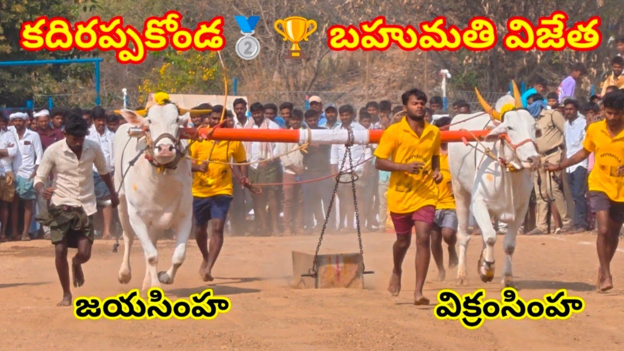 2026-కదిరప్పకోండ🥈🏆.2వ జత.గాలి బుల్స్ గాలి శీనప్ప గారు పేదకౌకుంట్ల కంబైన్డ్ శివగారు గోవిందవాడ గ్రామం 