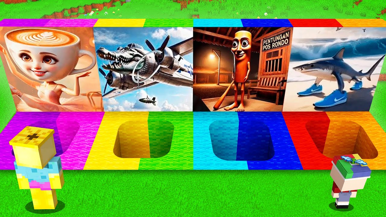 Ne Choisissez PAS le Mauvais TROU de BRAINROT sur Minecraft !