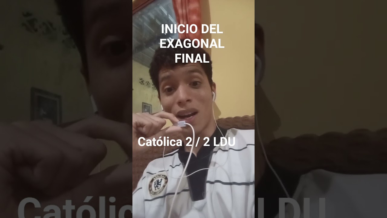 INICIO DEL EXAGONAL FINAL ENTRE #Cat&oacute;lica 2 / 2 #ldu #ligaecuabet #futbol #sigamen