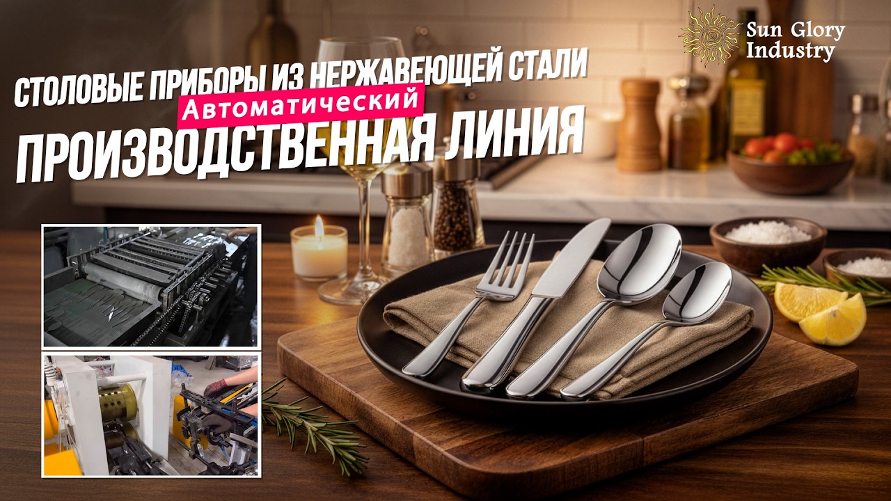 Полностью автоматическая линия по производству нержавеющих столовых приборов