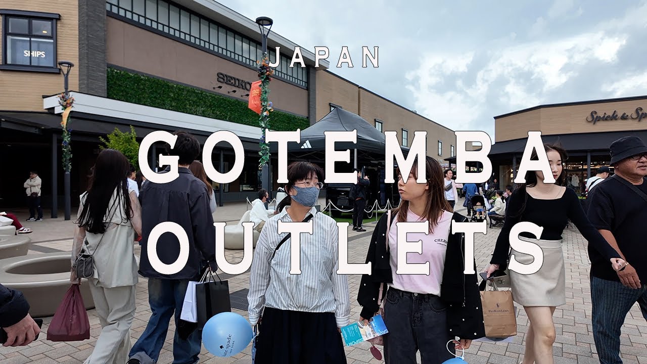 Gotemba outlets 4K Walking Tour with Captions & Immersive Sound,御殿場アウトレット