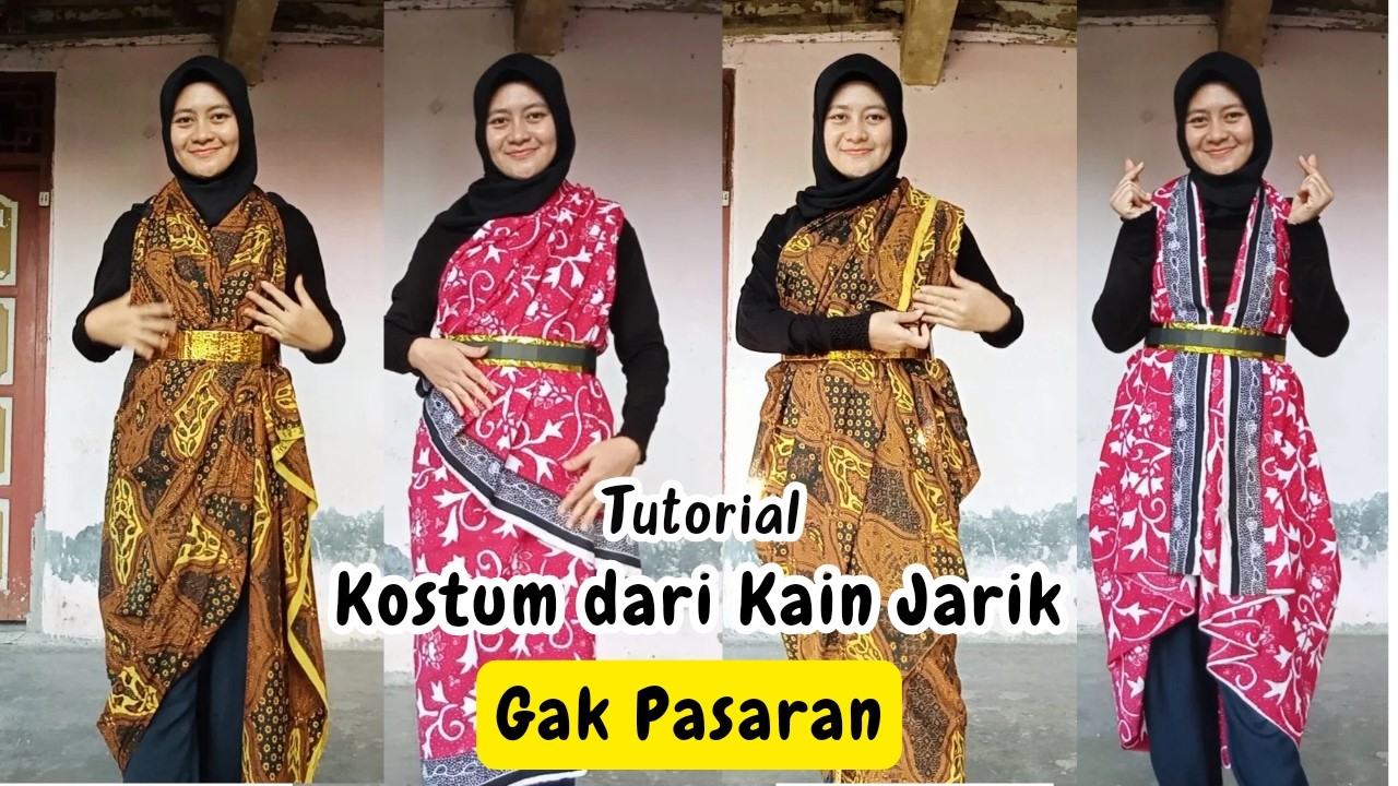 Kreasi Kostum dari Jarik Karnaval/ Tutorial Baju dari Jarik/ Kreasi Kostum Tari dari Jarit (Part 2)