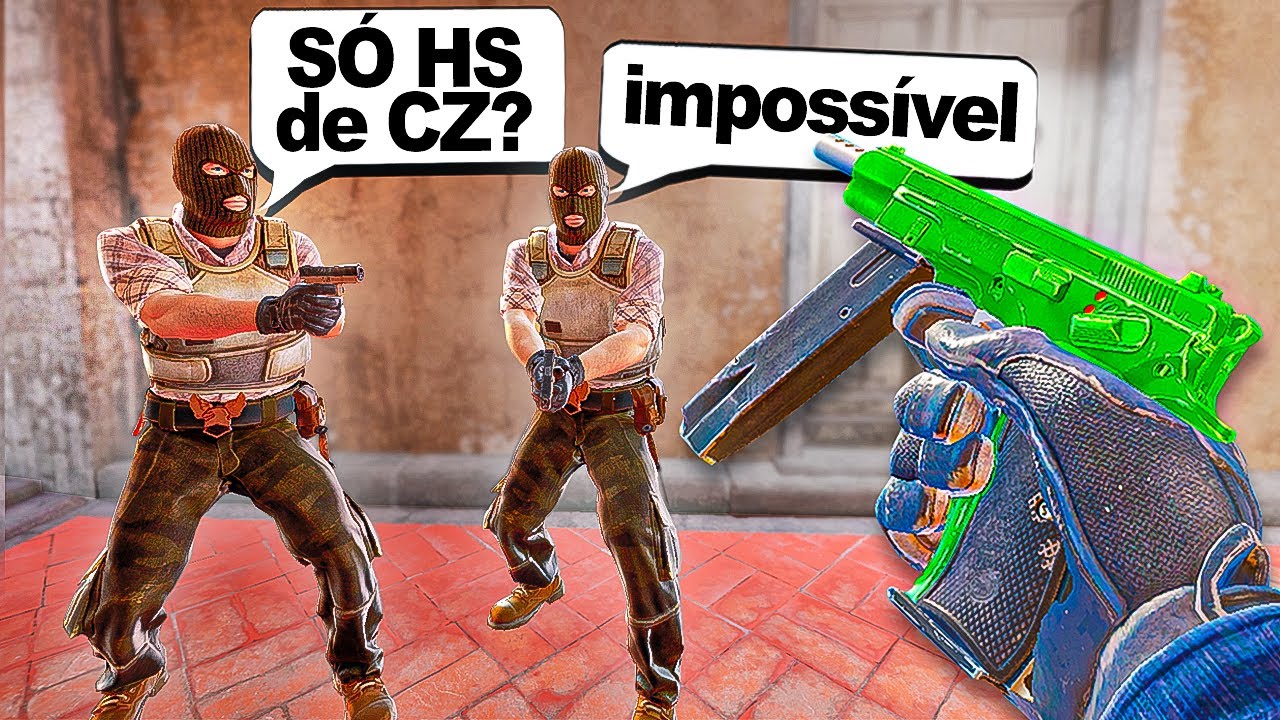 Um Global s&oacute; de CZ75 Auto no CS 2, mitei e humilhei ELES!