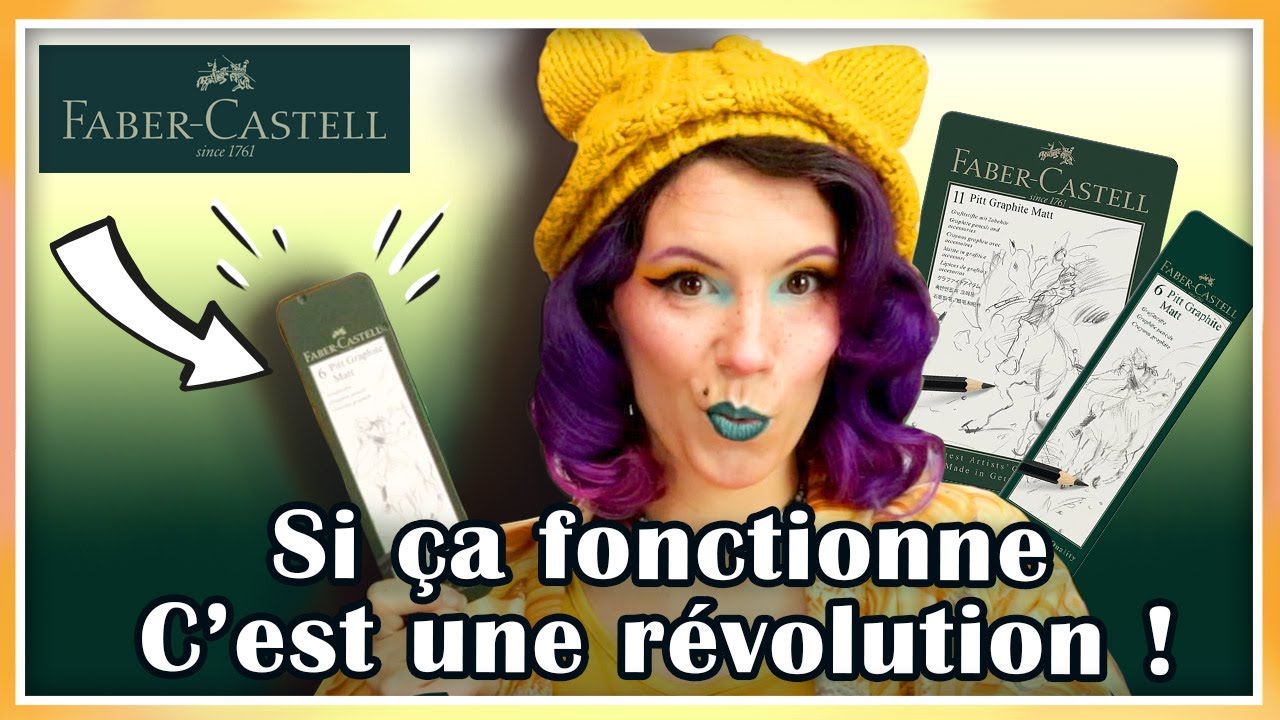 UN CRAYON NOIR QUI NE BRILLE PAS ?🎨 Test Faber-Castell - Pitt Graphite Matt - SWATCH et ILLUSTRATION