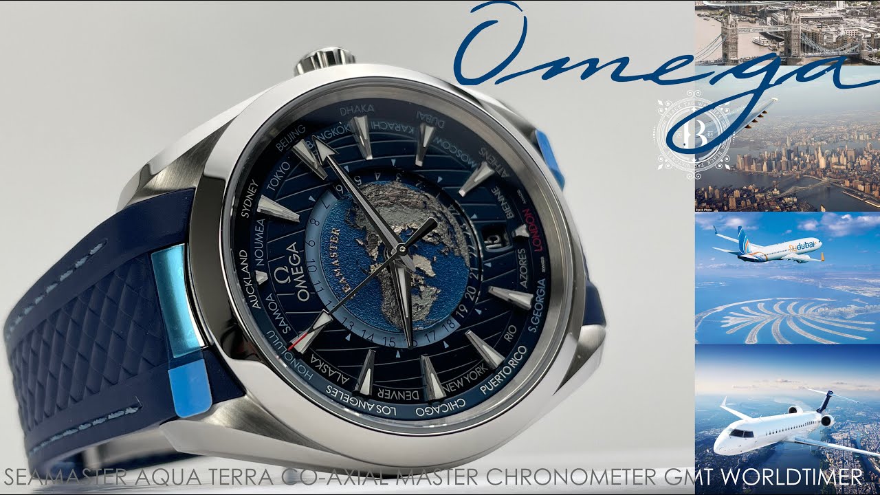 Omega Seamaster Aqua Terra 150M Co-Axial Master Chronometer GMT Worldtimer 220.12.43.22.03.001