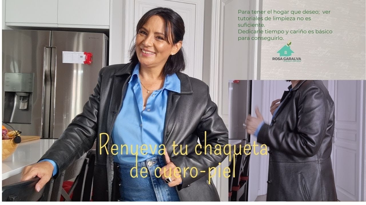Cómo LIMPIAR CHAQUETA DE CUERO O PIEL FÁCILMENTE y con grandes resultados