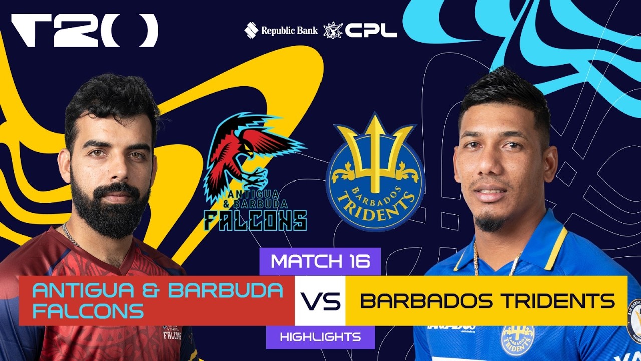 Highlights | Antigua & Barbuda Falcons vs Barbados Tridents | CPL 2026