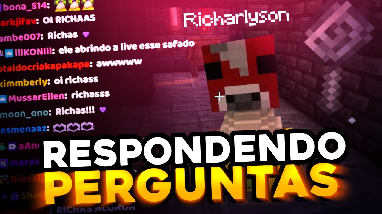 RICHAS RESPONDENDO PERGUNTAS DO CHAT DA IRONMOUSE - QSMP