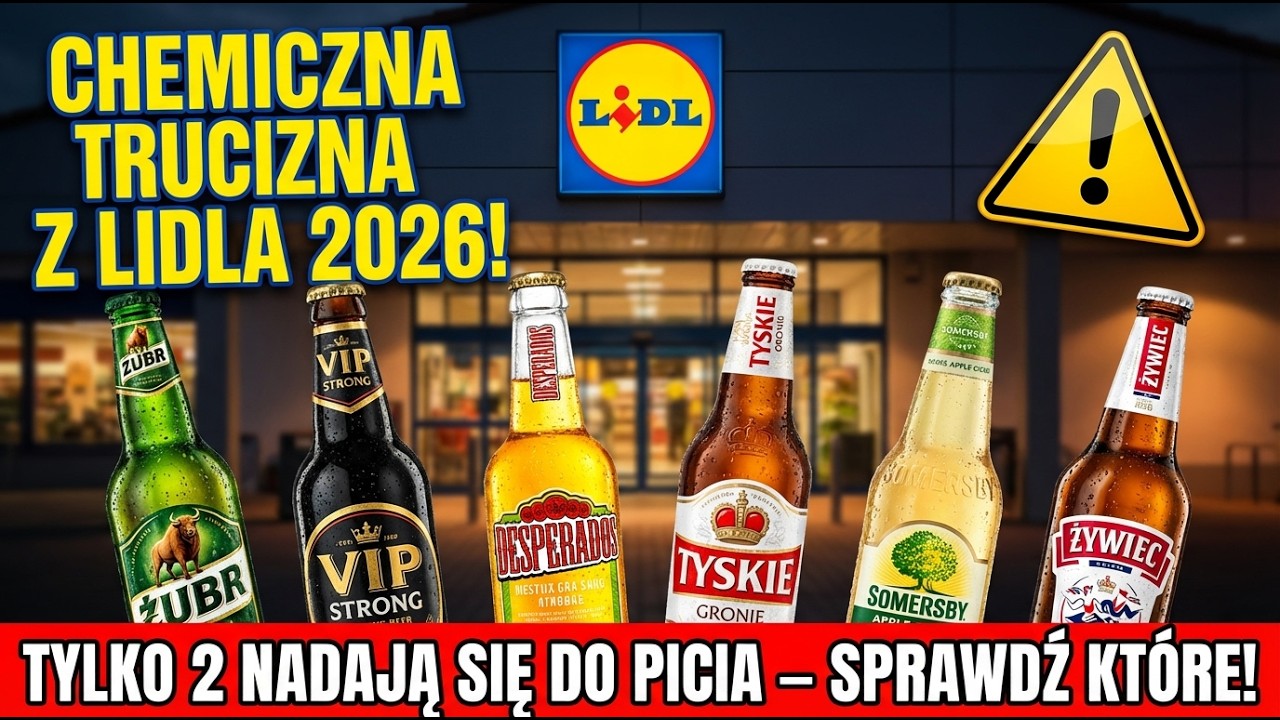 UJAWNIA: 10 piw z Lidla – 8 z nich to ściek i cukier. Wybierz te 2 zdrowe!