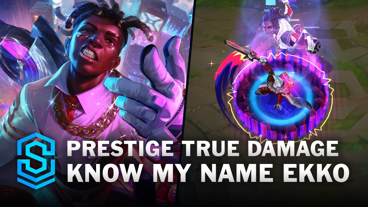 Prestige True Damage Know My Name Ekko Skin Spotlight - Pre-Release - PBE Preview -League of Legends