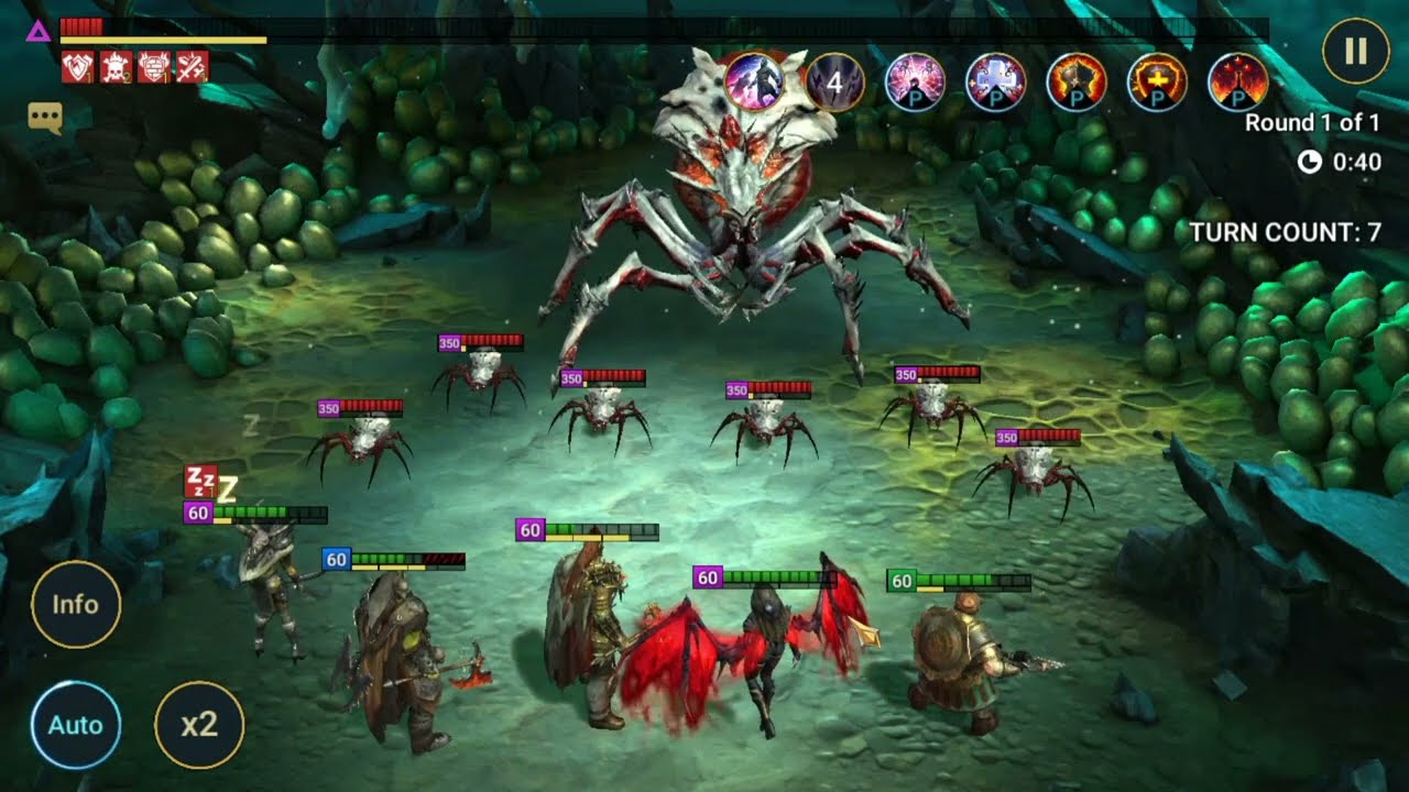 ARTAK and Gnut SPEED FARM HARD SPIDER 10 level MRXSB RAID:Shadow Legends