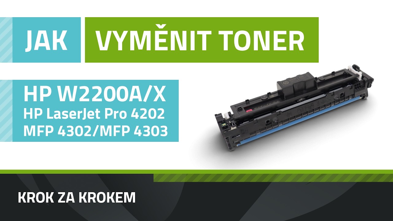 Jak vyměnit toner HP 220A a 220X