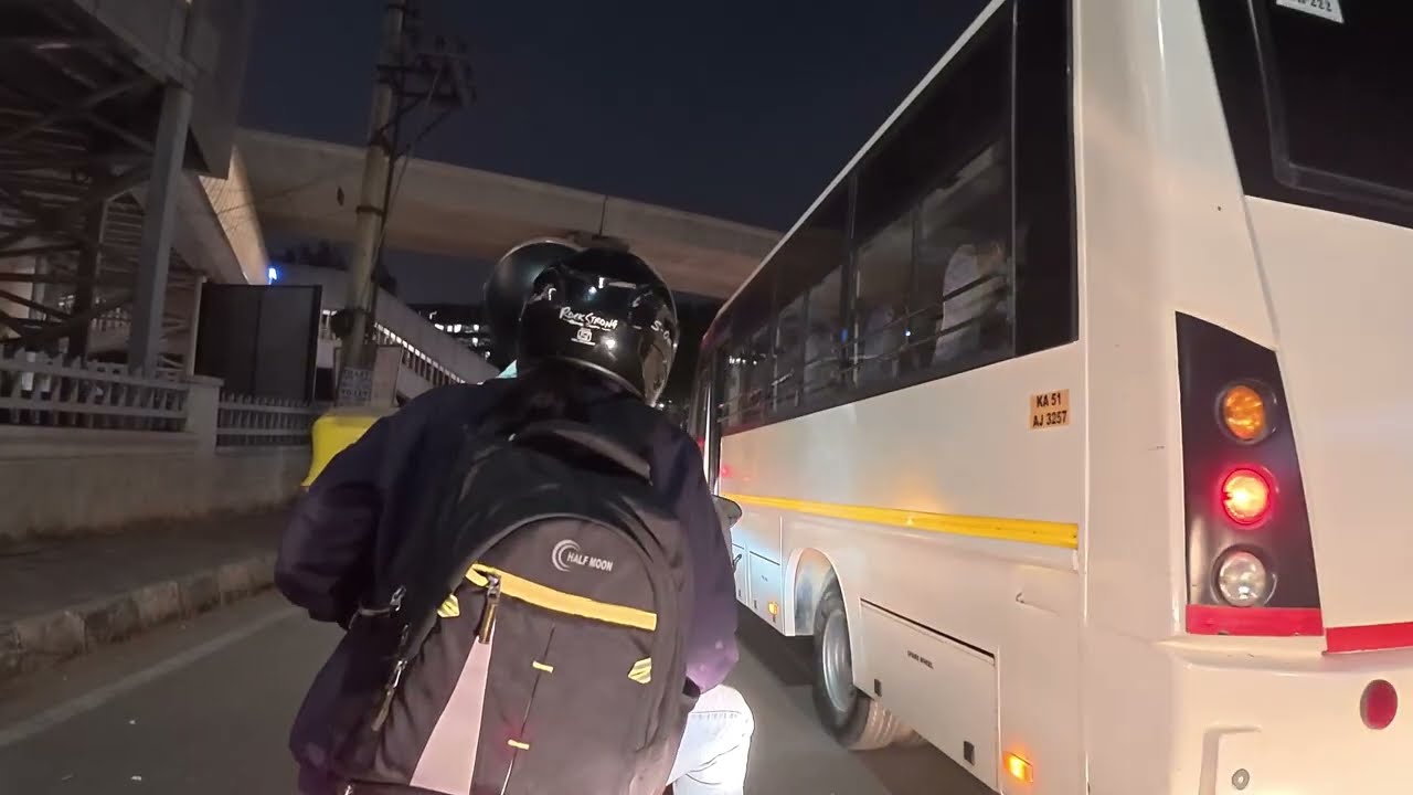 Exploring Bangalore Streets at Sunset | Bike Ride 🏍️
