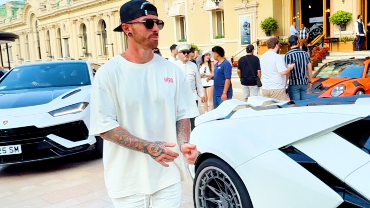 MAT ARMSTRONG BRINGS HIS REBUILT LAMBORGHINI REVUELTO TO MONACO CASINO!!