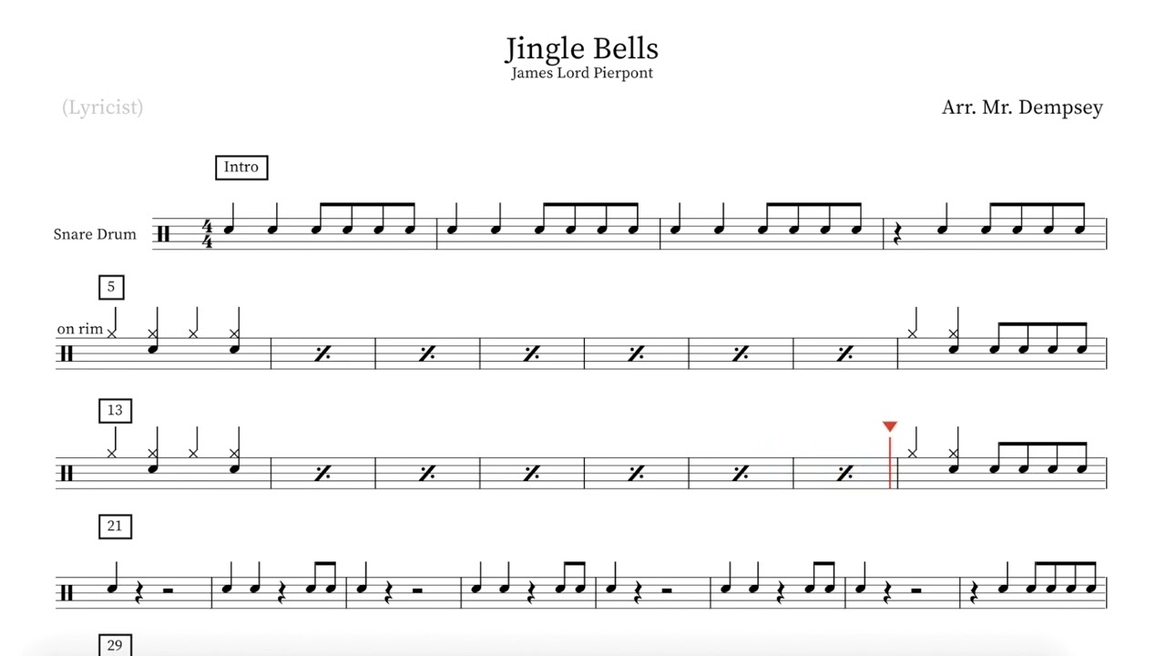 Snare Drum - Jingle Bells - Play Along