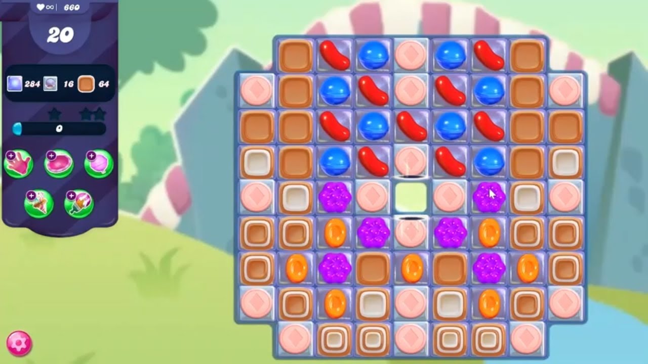 Candy Crush Saga LEVEL 660 NO BOOSTERS (new version)