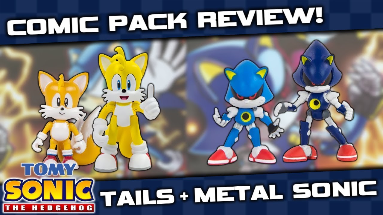 TOMY Sonic Collector Series Comic Pack Figure REVIEW - Tails & Metal Sonic!