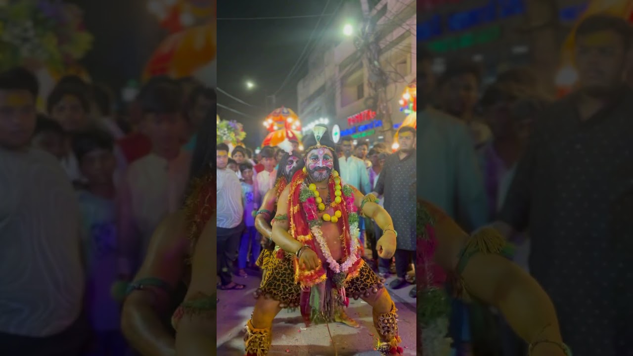 Saroonagar Bike ￼potharaj #saroornagar #hyderabad #telangana #bonalu #bonam #festival #potharaju
