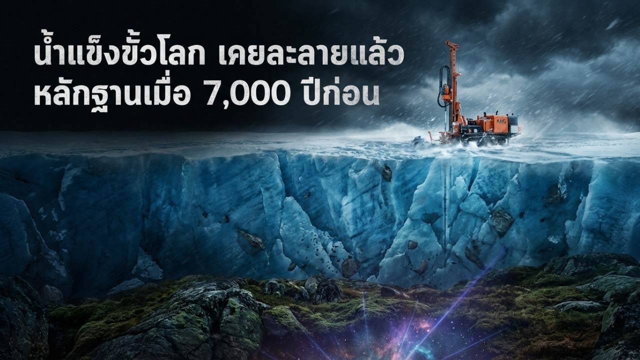สัญญาณเตือนจากหลักฐาน 7,000 ปี อนาคตโลกเมื่อน้ำแข็งละลาย